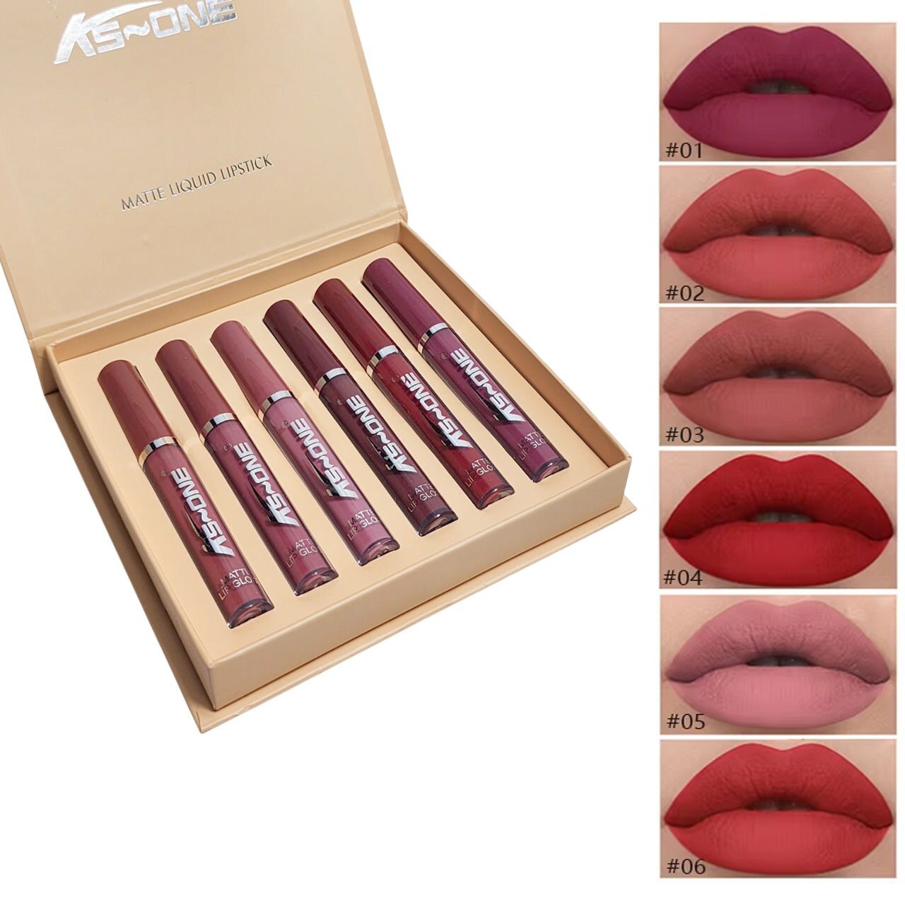 KS ONE 6 Pcs Lip Gloss Set