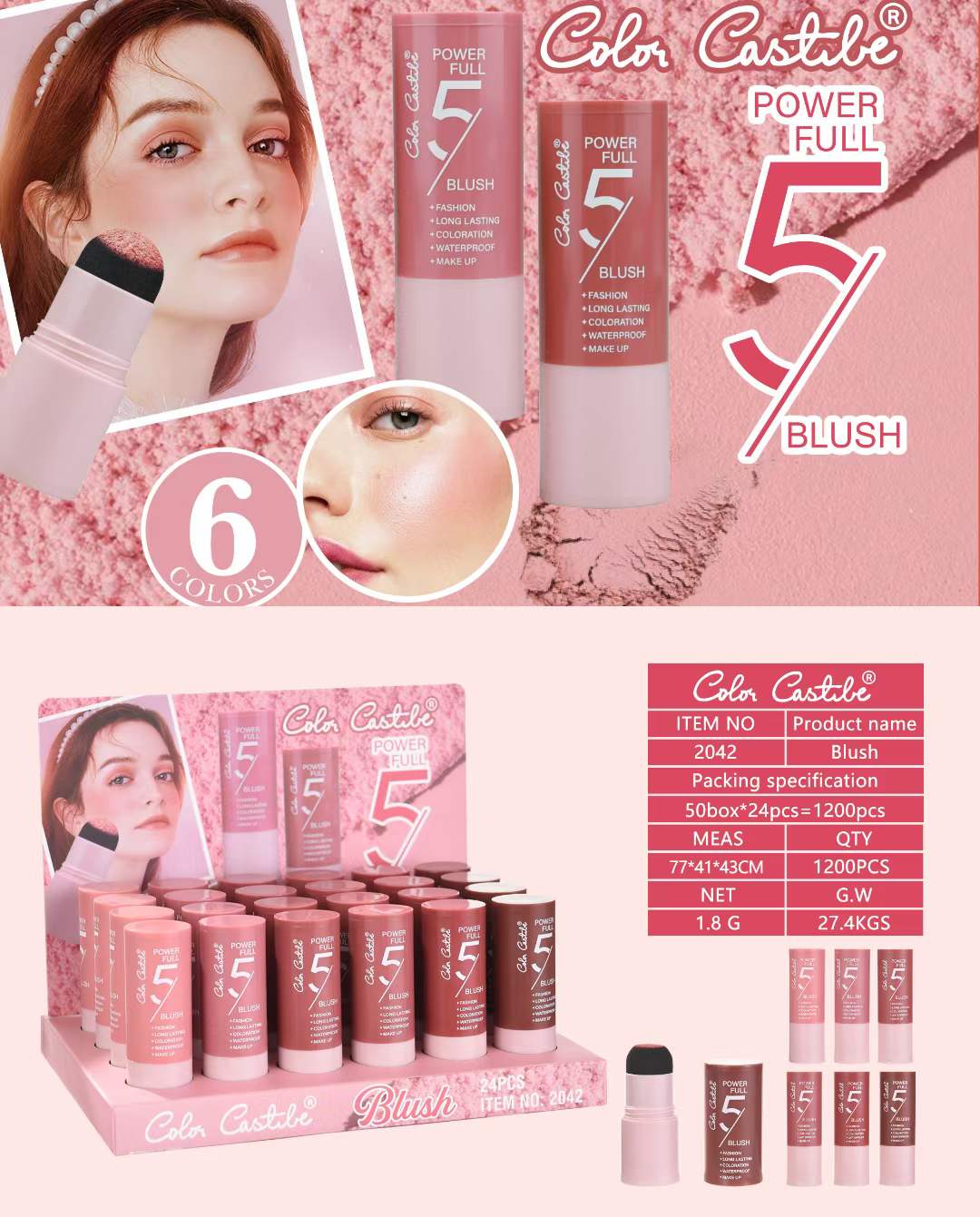 Colour Castle Blush On Set