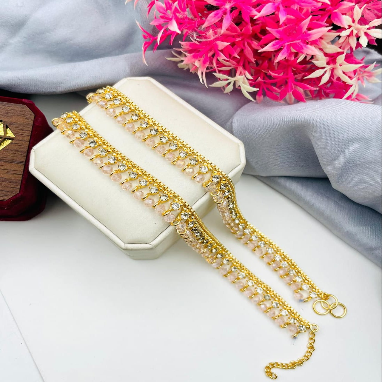 Gold Plated Zircon Pazeb
