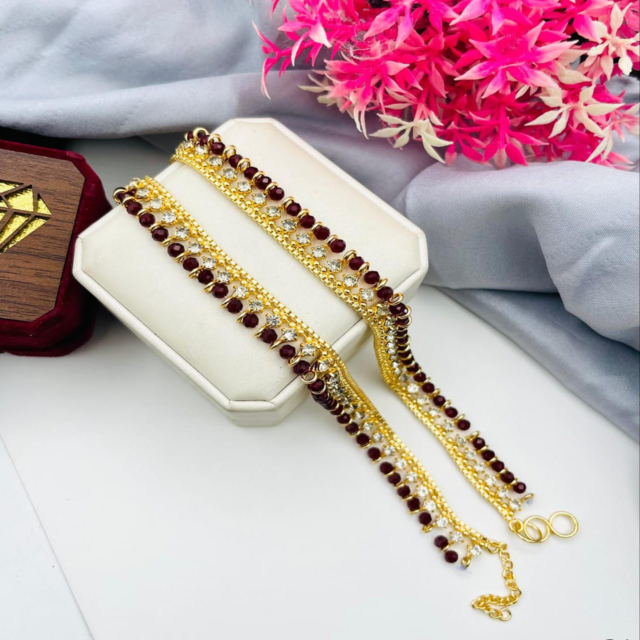 Gold Plated Zircon Pazeb