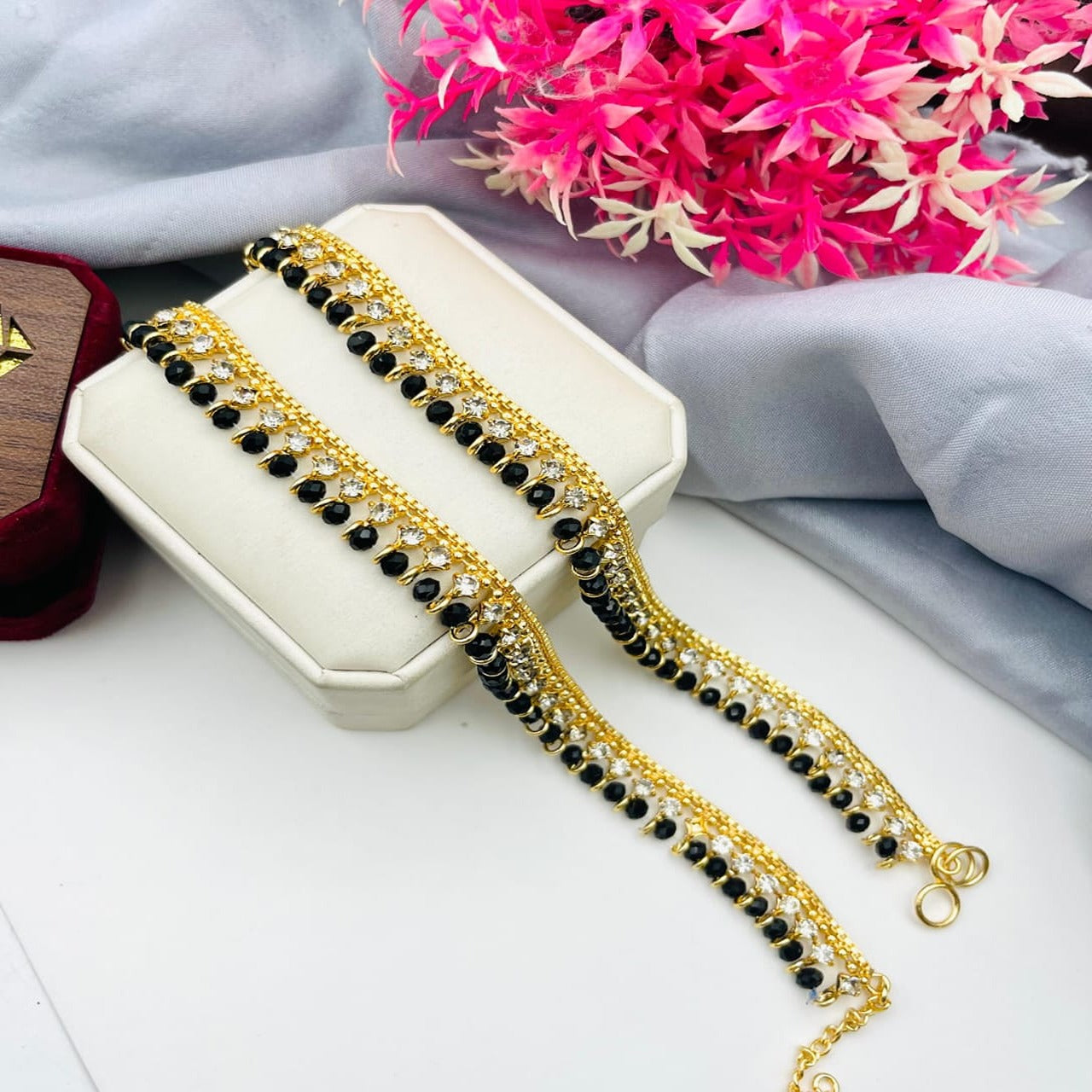Gold Plated Zircon Pazeb