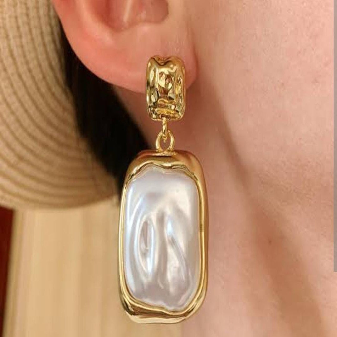 Marble Stone Earrings