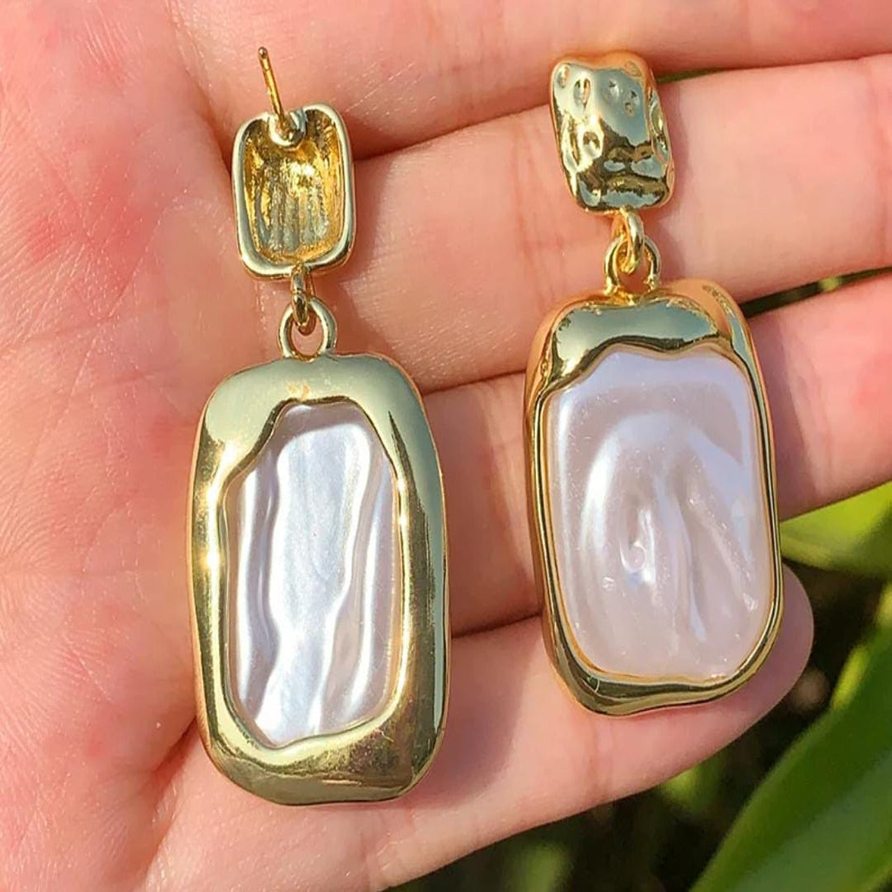 Marble Stone Earrings