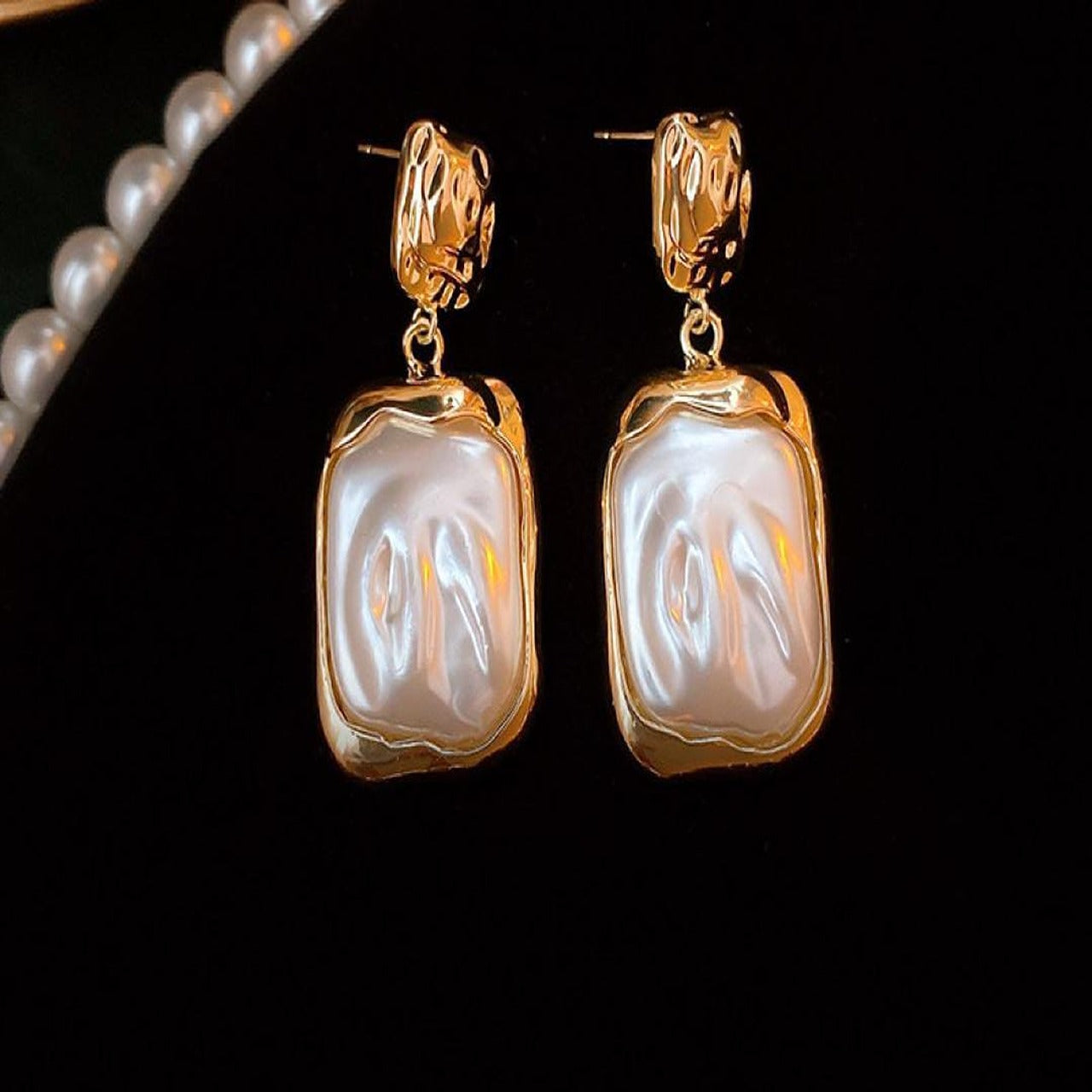 Marble Stone Earrings