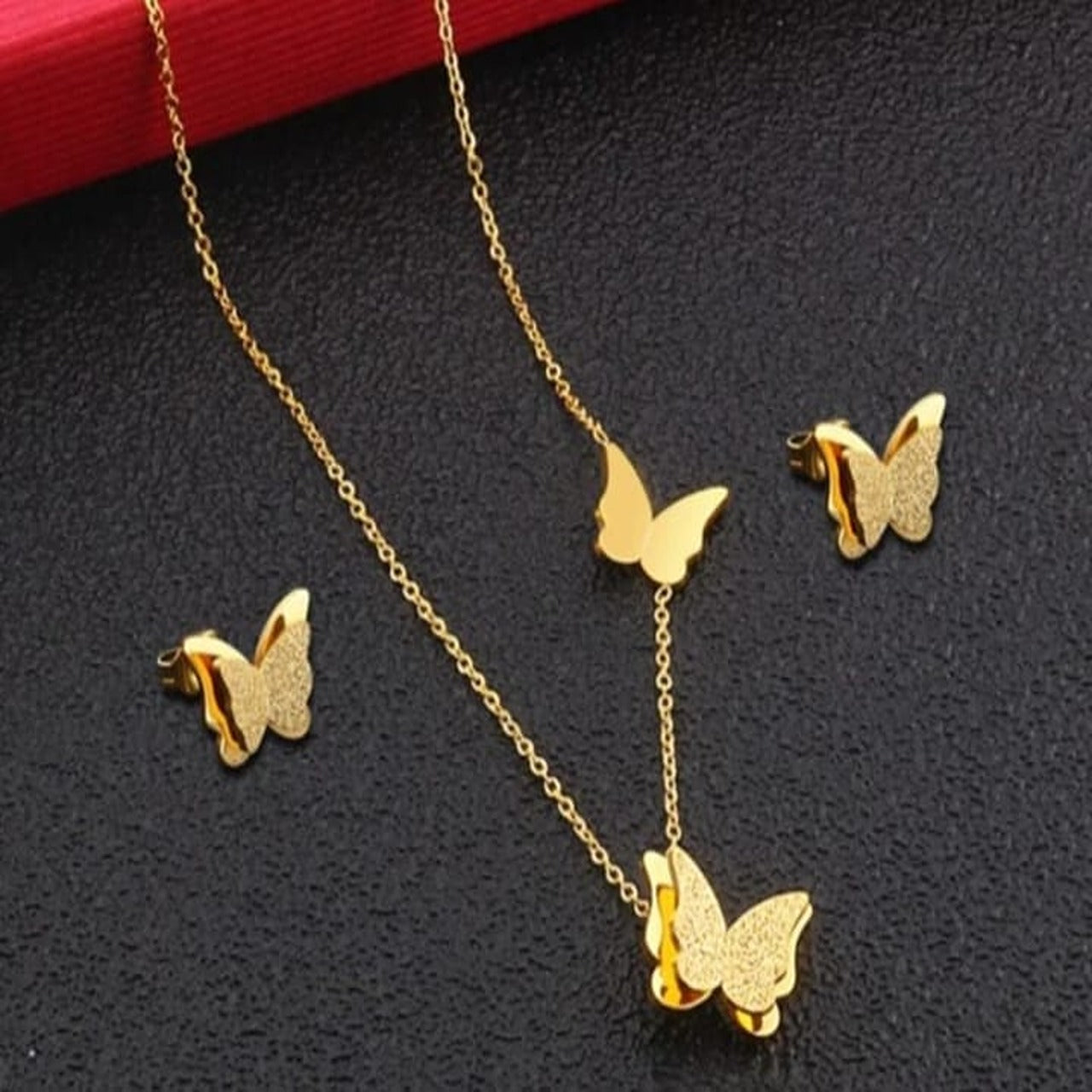 Butterfly Locket Set