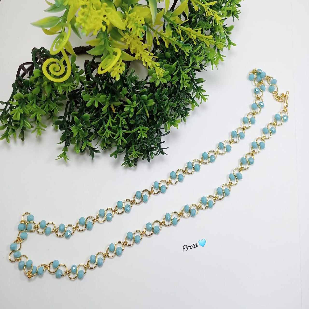 Crystal Moti Mala necklace