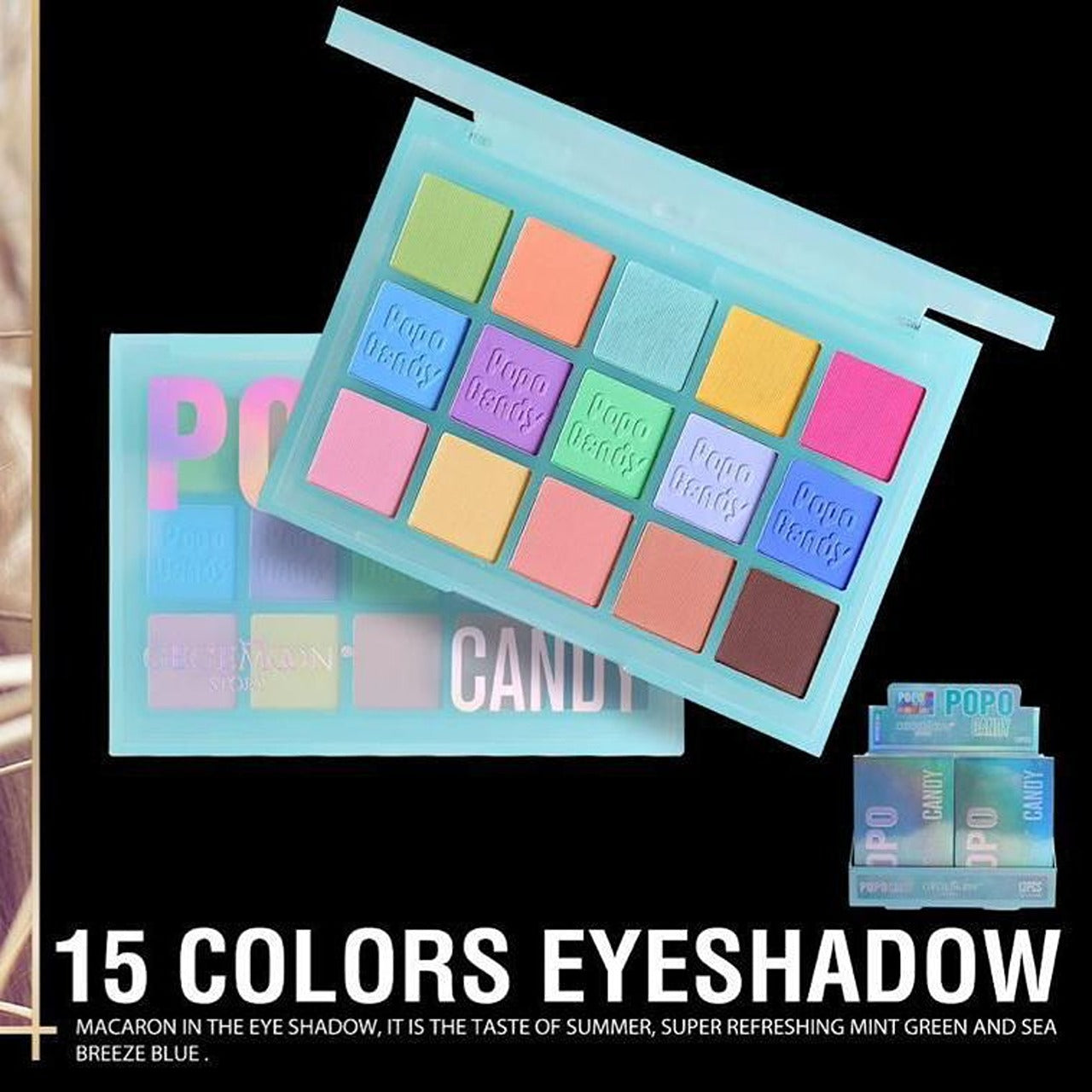 15 color eyeshadow palette