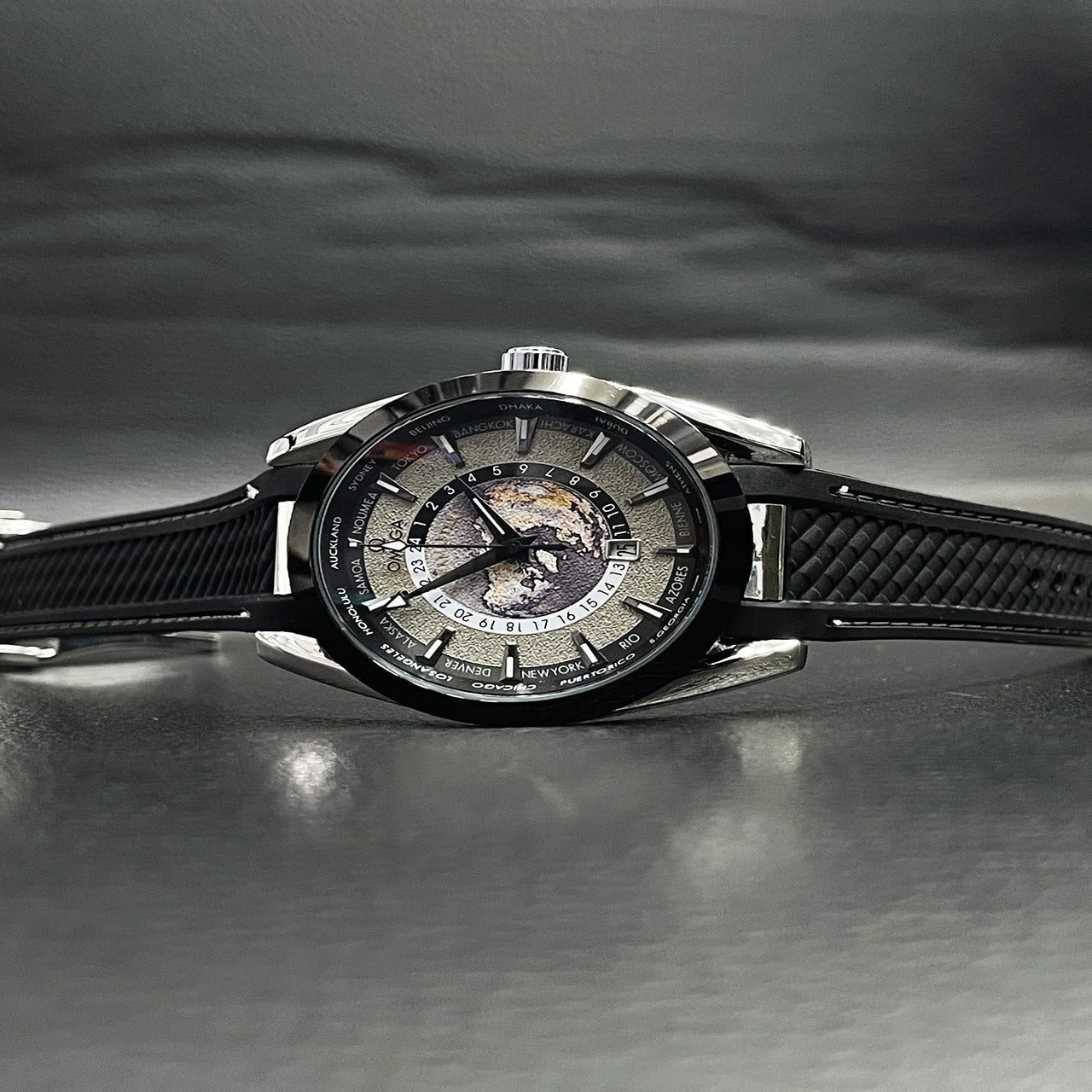 Omega Seamaster world time watch