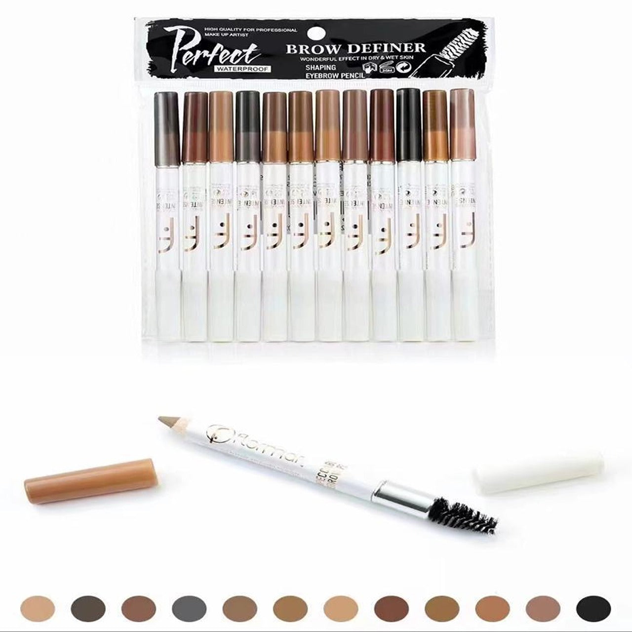 12pc jumbo eyebrow pencil pack