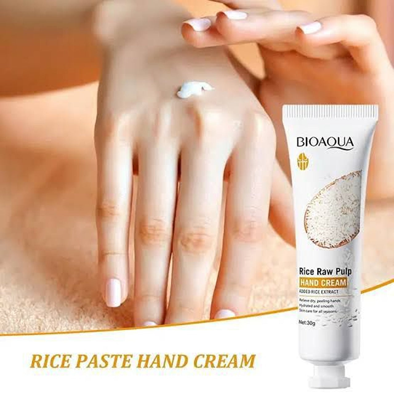 Bioaqua Rice Raw Pulp Hand Cream