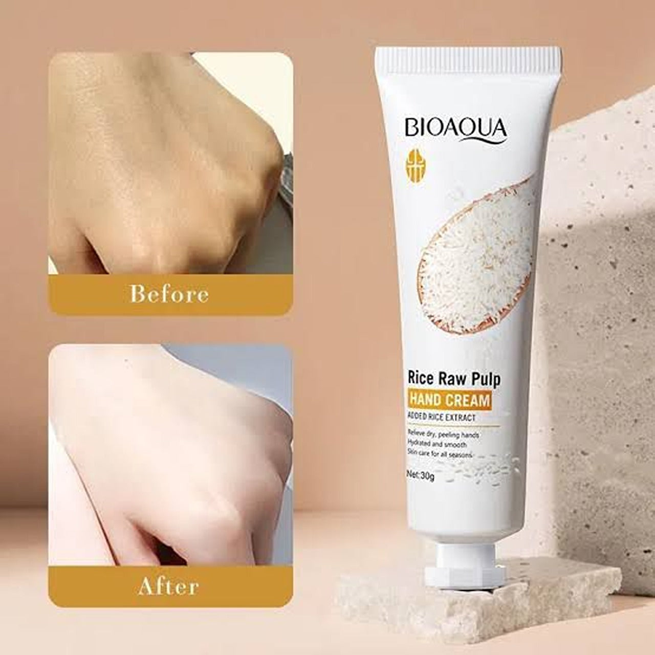 Bioaqua Rice Raw Pulp Hand Cream
