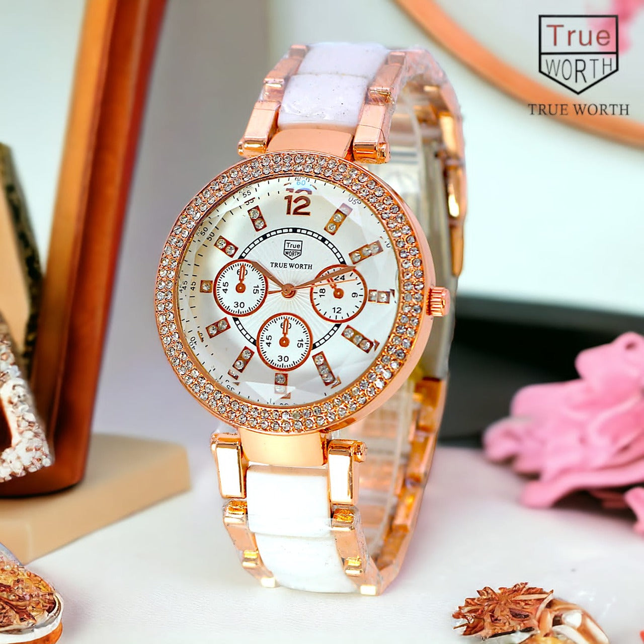 Original True Worth Ladies Chain Watch