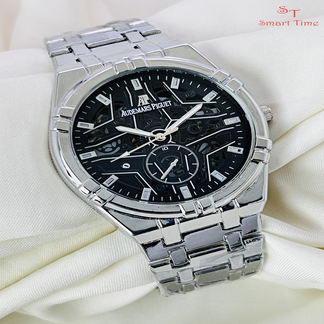 A•P Steel Chain Watch