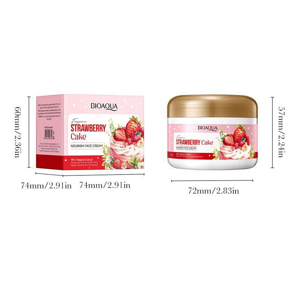 Bioaqua Strawberry Cake Face Cream