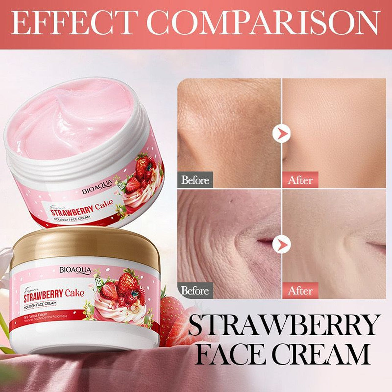 Bioaqua Strawberry Cake Face Cream