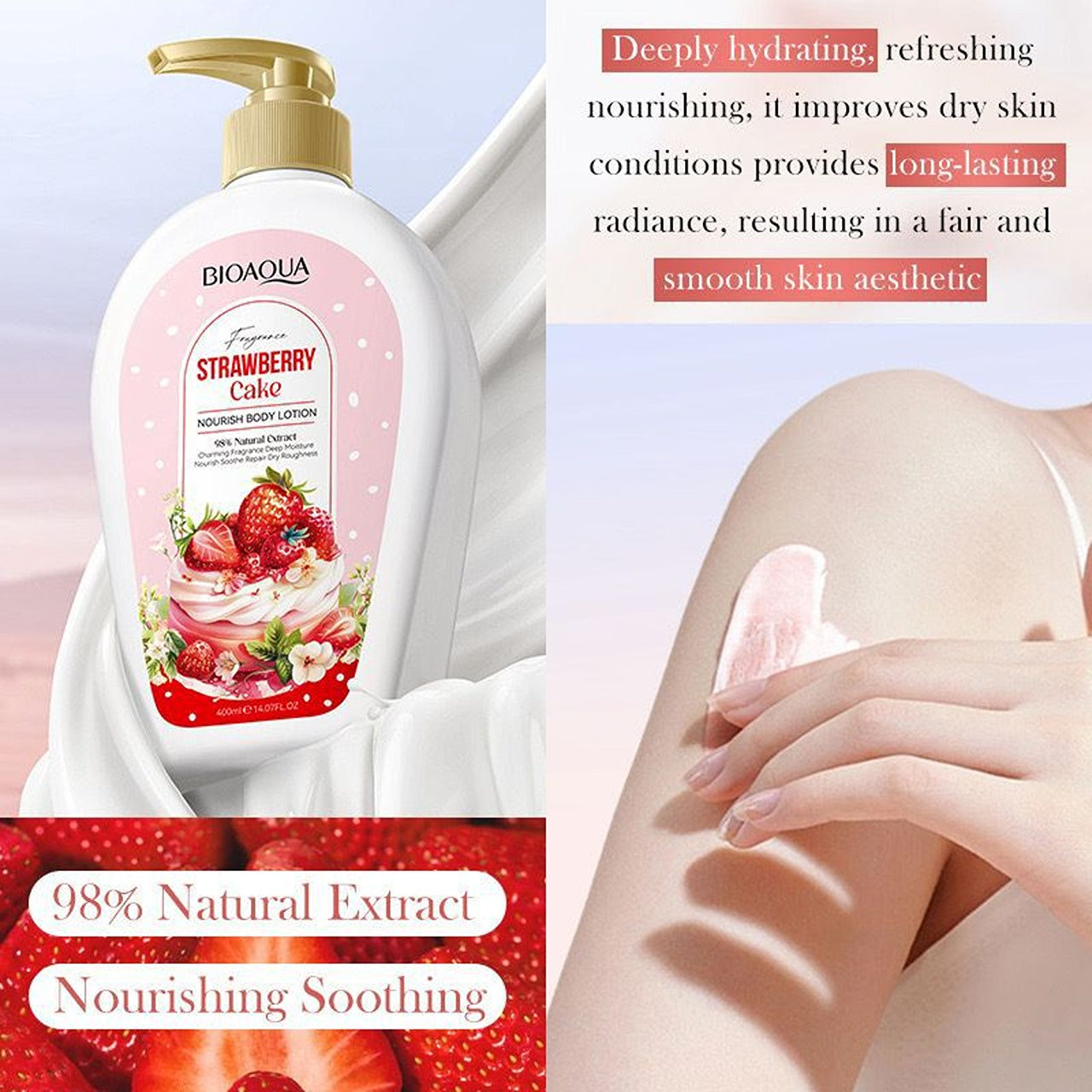 Bioaqua Strawberry Cake Face Cream