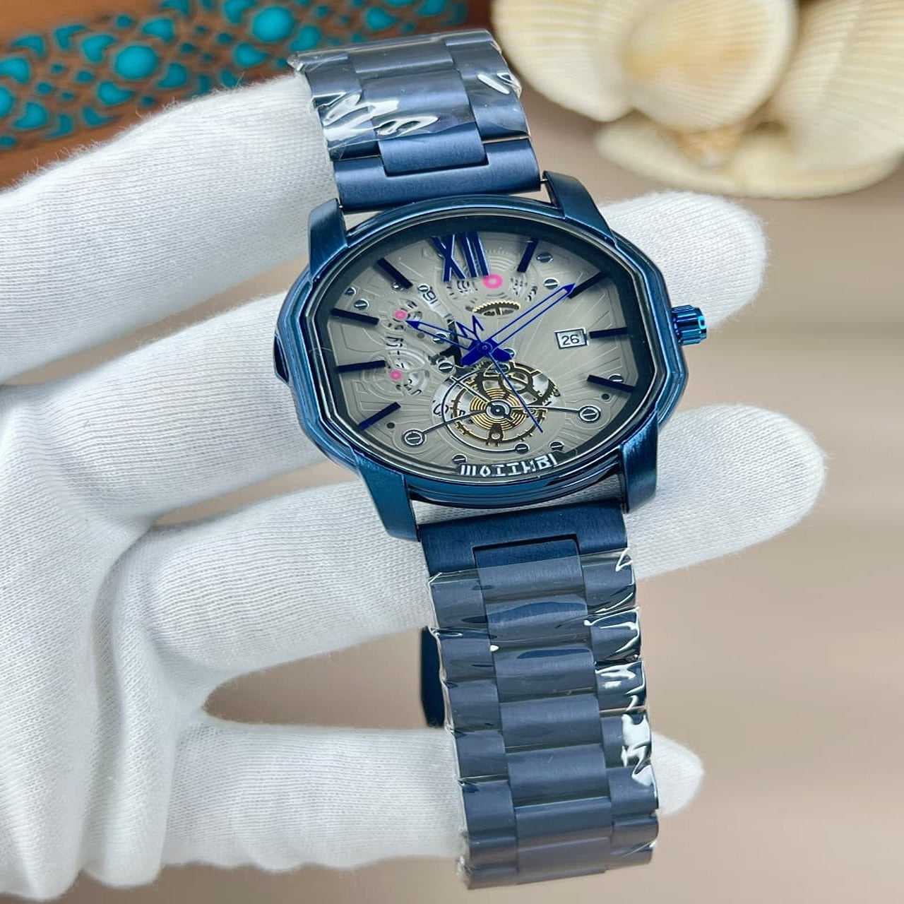 MATTURI Gents Steel Chain Watch