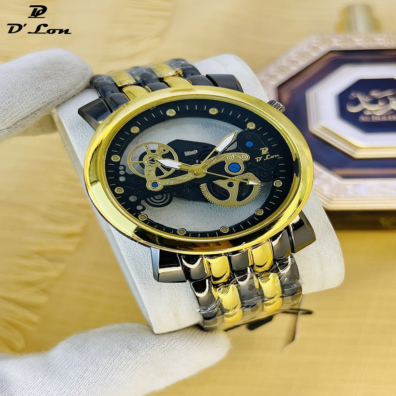 D’Lon Men’s Skeleton Dial Watch