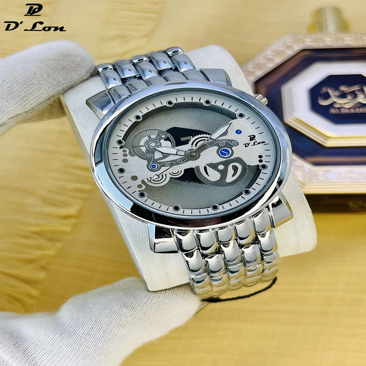 D’Lon Men’s Skeleton Dial Watch