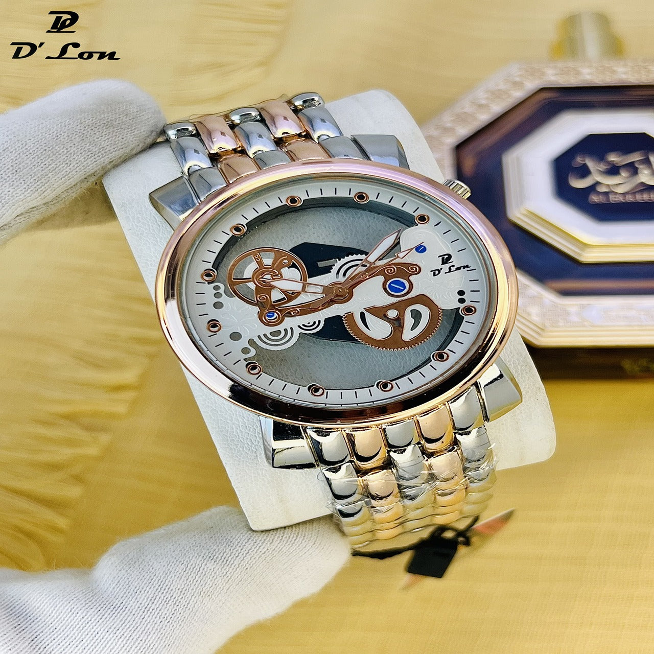 D’Lon Men’s Skeleton Dial Watch