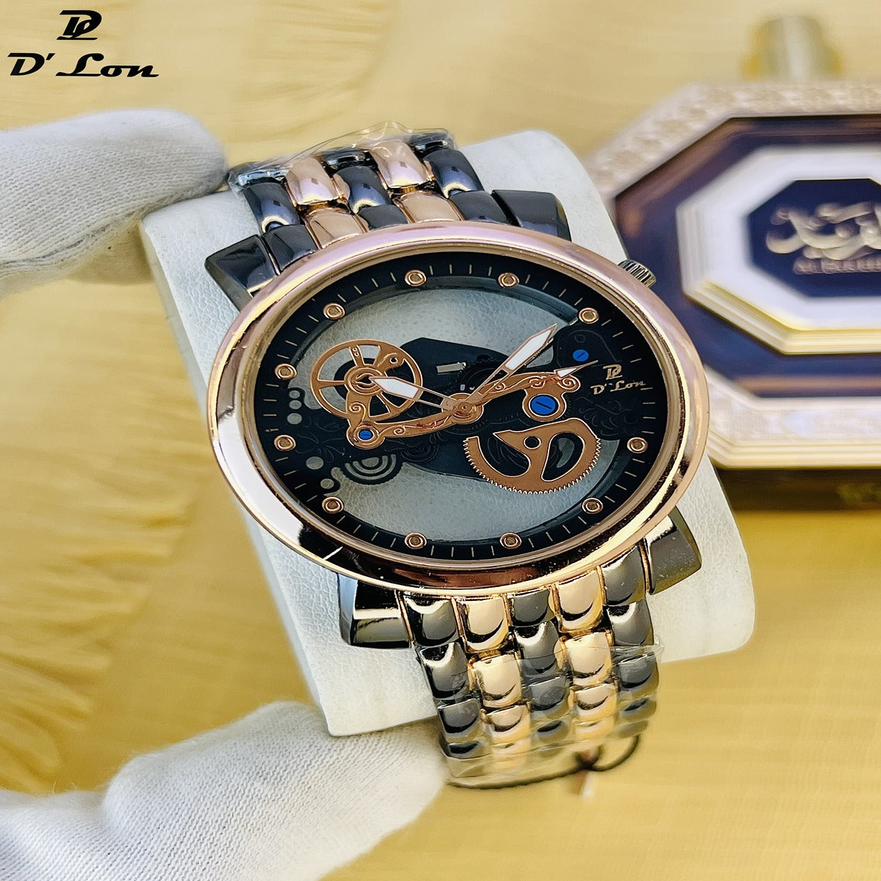 D’Lon Men’s Skeleton Dial Watch
