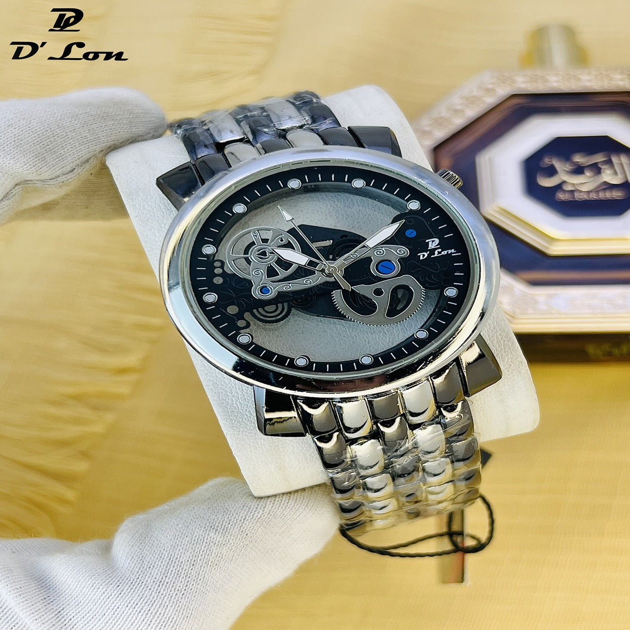 D’Lon Men’s Skeleton Dial Watch