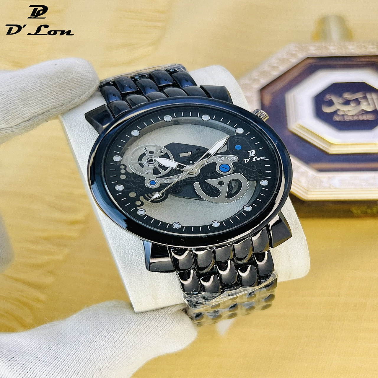 D’Lon Men’s Skeleton Dial Watch