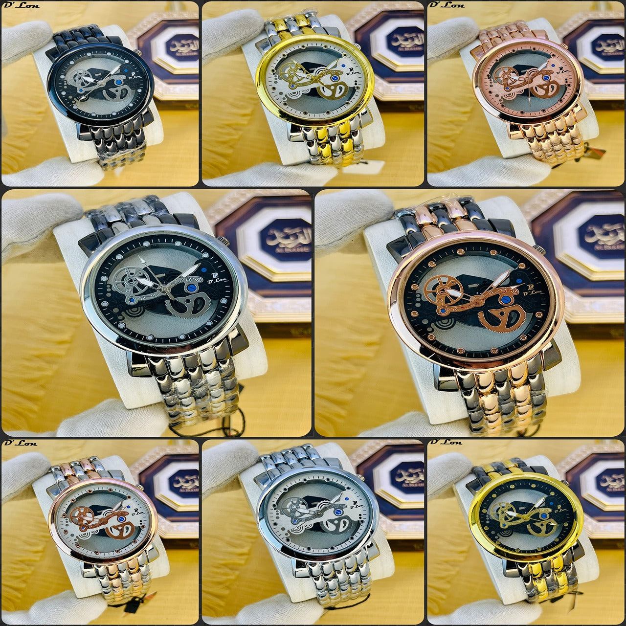 D’Lon Men’s Skeleton Dial Watch