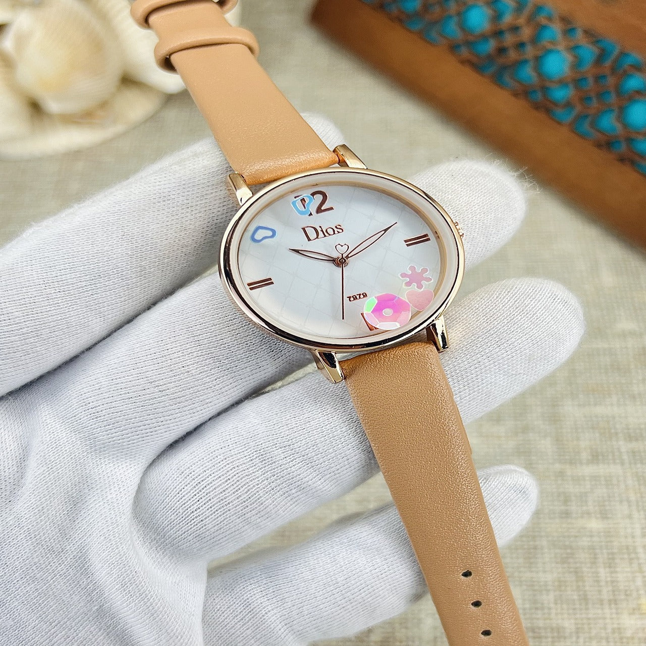 DIOS Ladies Leather Belt Watch