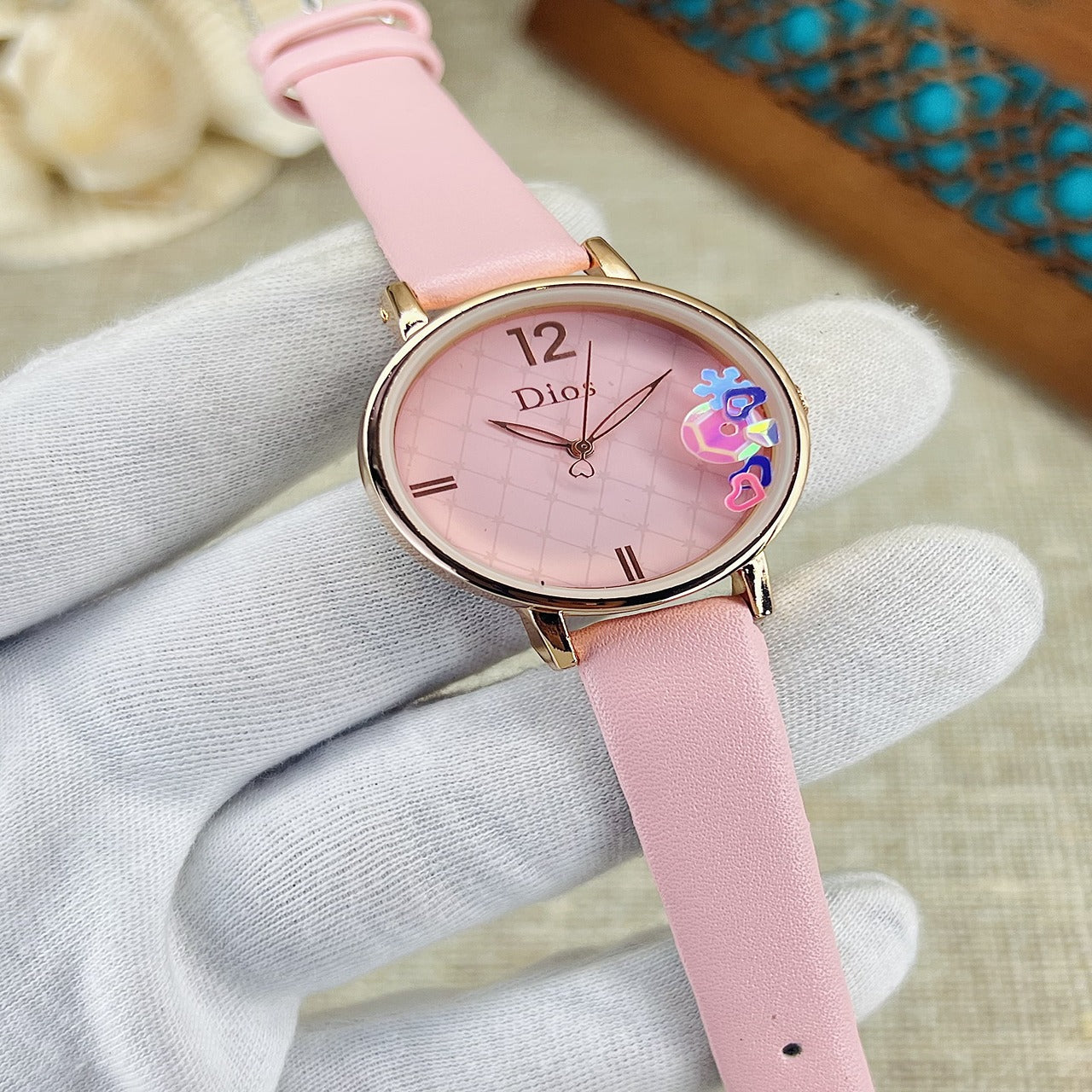 DIOS Ladies Leather Belt Watch